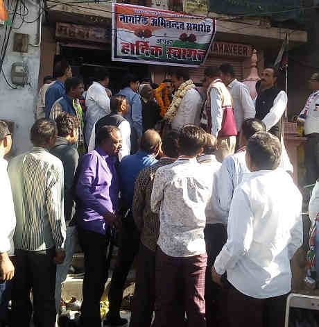 Pratapsingh Khatriyavas's grand welcome, see photos on Ajmer Road